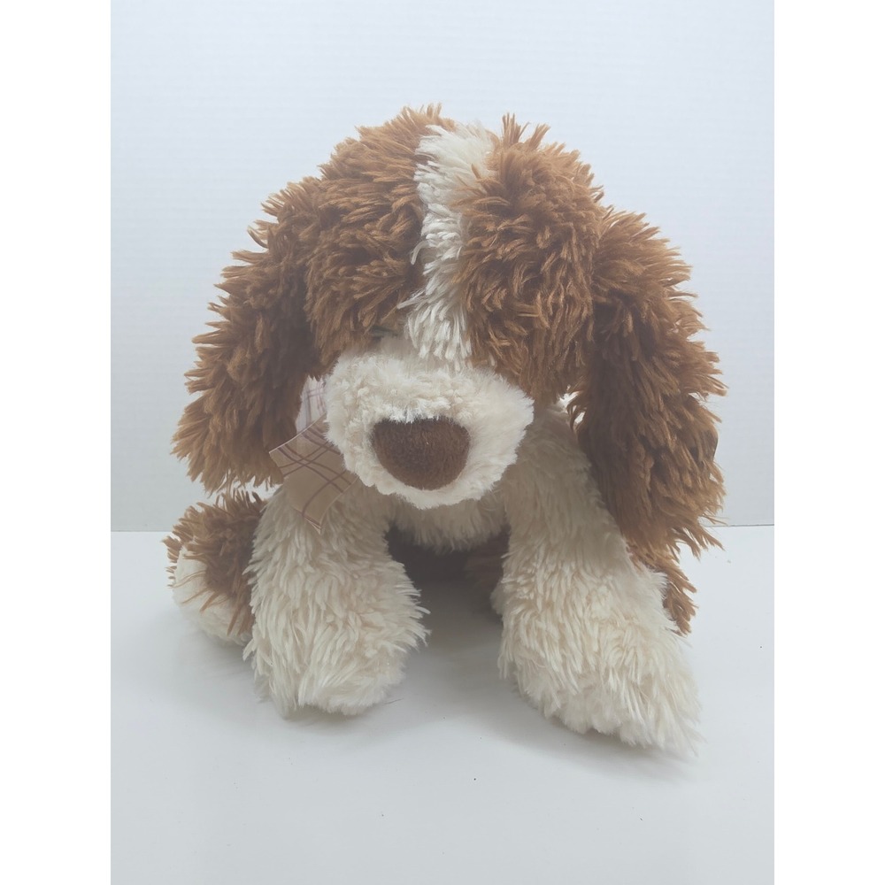 Gund Keaton Brown Cream Spaniel Dog Plush Stuffed Animal 13165 10 inch